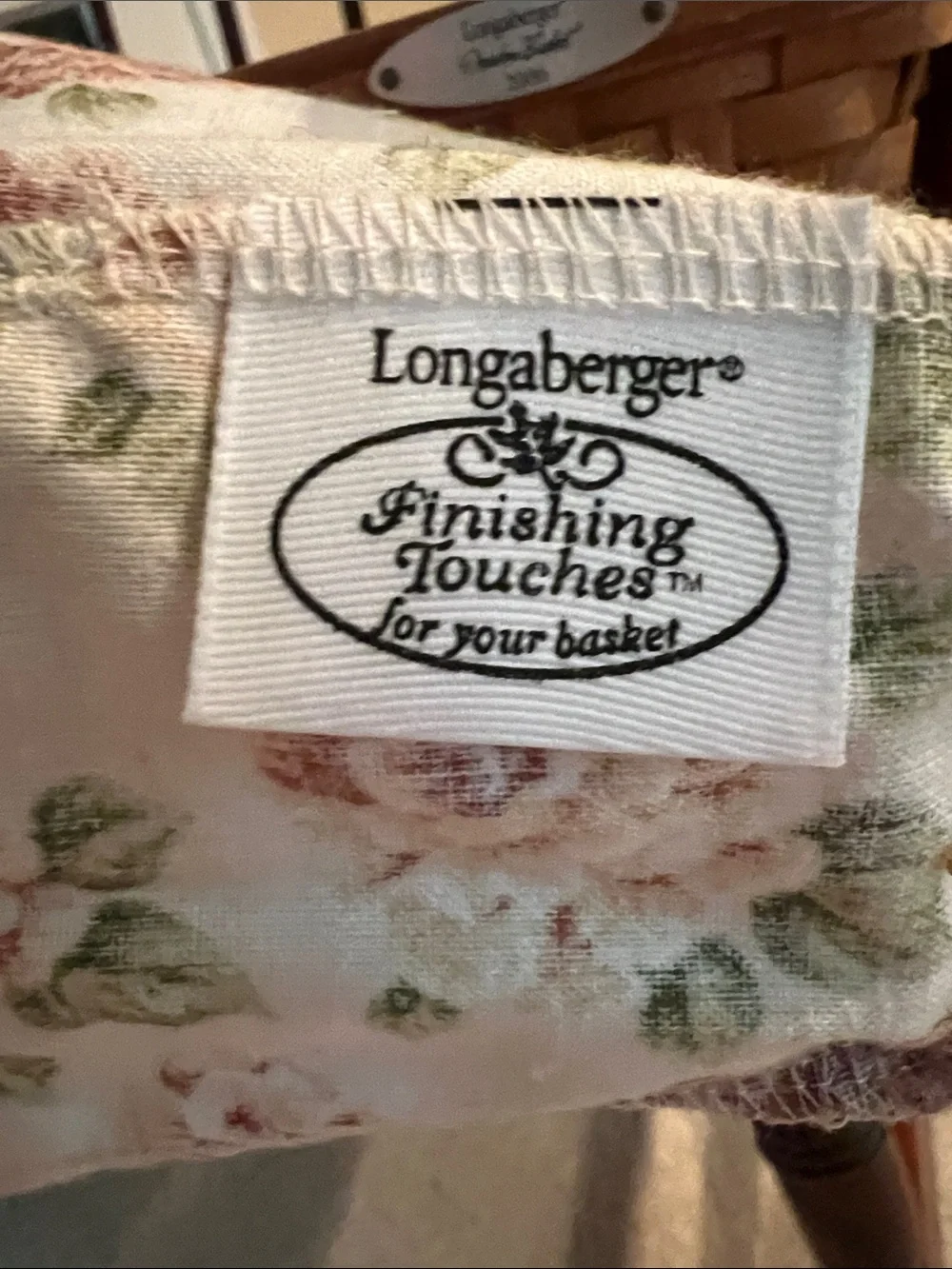 Longaberger Dresden Basket 2006 liner -protector -SFH